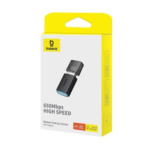 Karta sieciowa USB Baseus BS-OH170 650Mb/s 5GHz - czarna Karta sieciowa USB Baseus BS-OH170 650Mb/s 5GHz - czarna