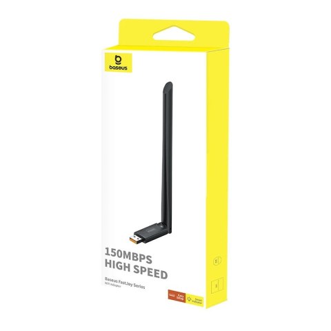 Karta sieciowa USB Baseus BS-OH171 150Mb/s - czarna Karta sieciowa USB Baseus BS-OH171 150Mb/s - czarna