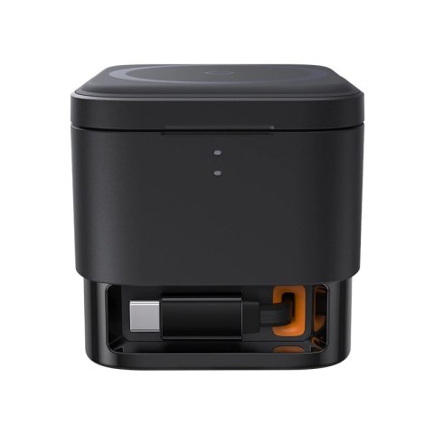 Ładowarka bezprzewodowa 2w1 Baseus BS-W531 MagSafe / Qi USB-C 20W - czarna Ładowarka bezprzewodowa 2w1 Baseus BS-W531 MagSafe / Qi USB-C 20W - czarna