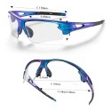 Okulary rowerowe Rockbros 10069 fotochromowe UV400 - niebieskie Okulary rowerowe Rockbros 10069 fotochromowe UV400 - niebieskie