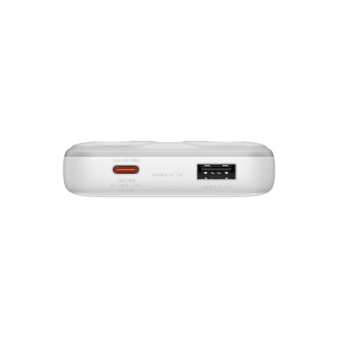 Powerbank Baseus Comet Series z wyświetlaczem 10000mAh 22.5W - biały + kabel USB-A - USB-C Powerbank Baseus Comet Series z wyświetlaczem 10000mAh 22.5W - biały + kabel USB-A - USB-C