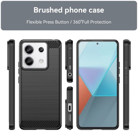Etui Carbon Case do Xiaomi Redmi Note 13 Pro+ - czarne Etui Carbon Case do Xiaomi Redmi Note 13 Pro+ - czarne