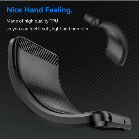 Etui Carbon Case do Xiaomi Redmi Note 13 Pro+ - czarne Etui Carbon Case do Xiaomi Redmi Note 13 Pro+ - czarne