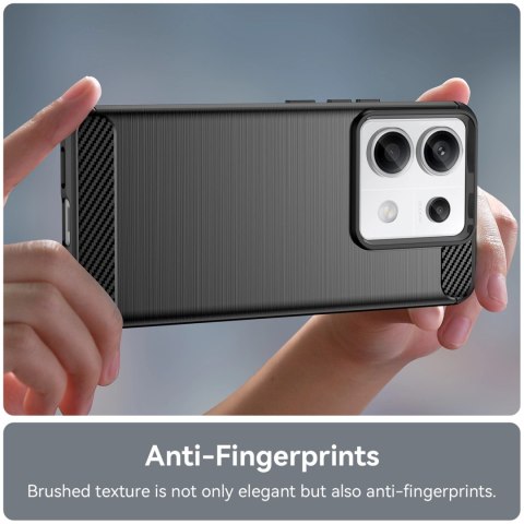 Etui Carbon Case do Xiaomi Redmi Note 13 Pro+ - czarne Etui Carbon Case do Xiaomi Redmi Note 13 Pro+ - czarne