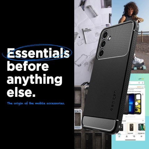 Etui Spigen Rugged Armor na Samsung Galaxy A25 5G - czarny mat Etui Spigen Rugged Armor na Samsung Galaxy A25 5G - czarny mat