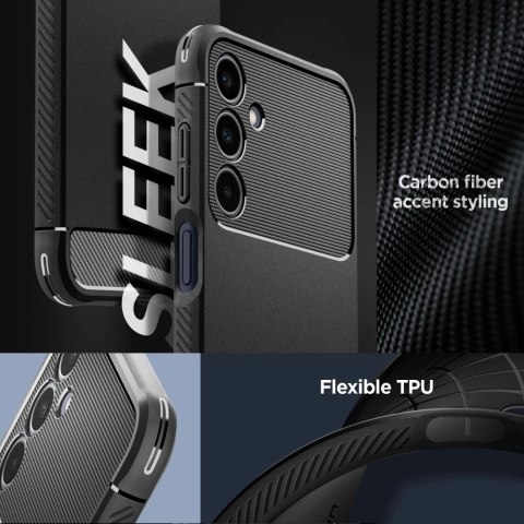Etui Spigen Rugged Armor na Samsung Galaxy A25 5G - czarny mat Etui Spigen Rugged Armor na Samsung Galaxy A25 5G - czarny mat