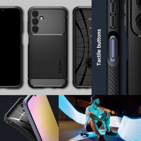 Etui Spigen Rugged Armor na Samsung Galaxy A25 5G - czarny mat Etui Spigen Rugged Armor na Samsung Galaxy A25 5G - czarny mat