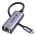 Adapter Ugreen CM648 USB-C do RJ45 Ethernet 2.5G - szary Adapter Ugreen CM648 USB-C do RJ45 Ethernet 2.5G - szary