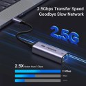 Adapter Ugreen CM648 USB-C do RJ45 Ethernet 2.5G - szary Adapter Ugreen CM648 USB-C do RJ45 Ethernet 2.5G - szary