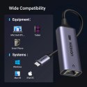 Adapter Ugreen CM648 USB-C do RJ45 Ethernet 2.5G - szary Adapter Ugreen CM648 USB-C do RJ45 Ethernet 2.5G - szary