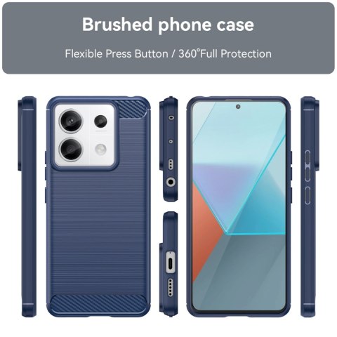 Etui Carbon Case do Xiaomi Redmi Note 13 5G - niebieskie Etui Carbon Case do Xiaomi Redmi Note 13 5G - niebieskie