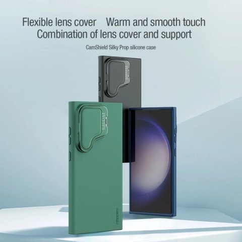 Etui Nillkin CamShield Silky Prop Silicone Case na Samsung Galaxy S24 Ultra - czarne Etui Nillkin CamShield Silky Prop Silicone Case na Samsung Galaxy S24 Ultra - czarne