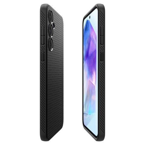 Etui Spigen Liquid Air na Samsung Galaxy A55 5G - czarny mat Etui Spigen Liquid Air na Samsung Galaxy A55 5G - czarny mat