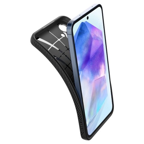 Etui Spigen Liquid Air na Samsung Galaxy A55 5G - czarny mat Etui Spigen Liquid Air na Samsung Galaxy A55 5G - czarny mat