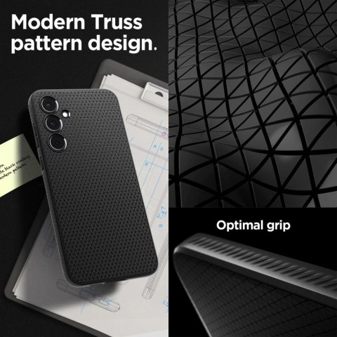 Etui Spigen Liquid Air na Samsung Galaxy A55 5G - czarny mat Etui Spigen Liquid Air na Samsung Galaxy A55 5G - czarny mat