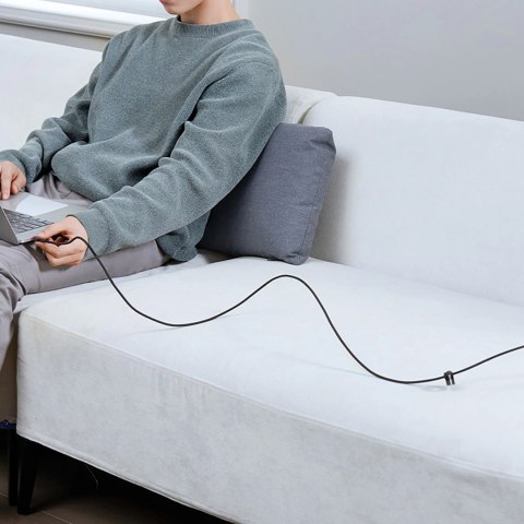 Kabel Baseus Cafule USB-C / USB-C 100W 1 m - czerwono-czarny i czarno-szary (2 szt.) Kabel Baseus Cafule USB-C / USB-C 100W 1 m - czerwono-czarny i czarno-szary (2 szt.)