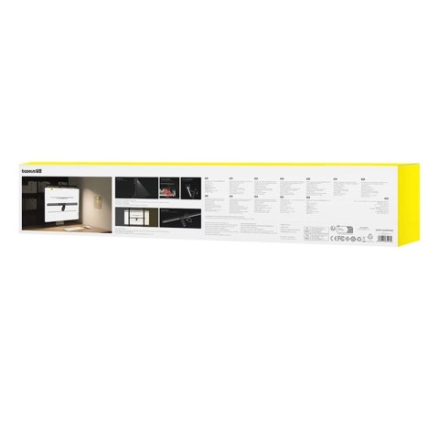 Lampa Baseus i-wok 3 BS-LT007 na monitor magnetyczna asymetryczna - czarna Lampa Baseus i-wok 3 BS-LT007 na monitor magnetyczna asymetryczna - czarna