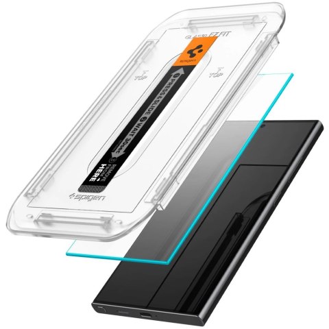 Szkło hartowane Spigen Glas.tR EZ Fit na Samsung Galaxy S24 Ultra - 2 szt. Szkło hartowane Spigen Glas.tR EZ Fit na Samsung Galaxy S24 Ultra - 2 szt.