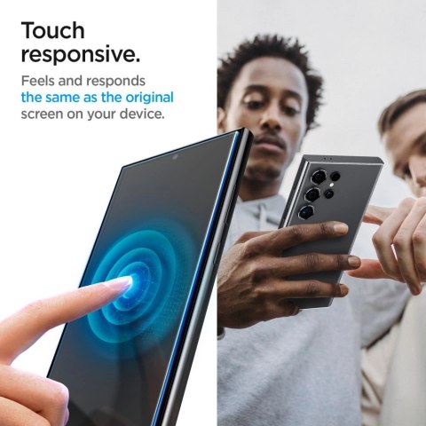 Szkło hartowane Spigen Glas.tR EZ Fit na Samsung Galaxy S24 Ultra - 2 szt. Szkło hartowane Spigen Glas.tR EZ Fit na Samsung Galaxy S24 Ultra - 2 szt.
