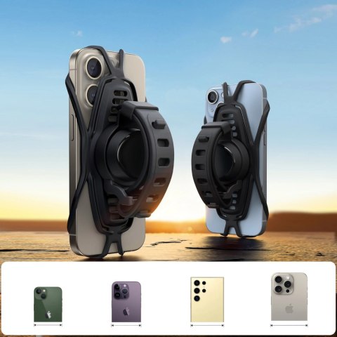 Uchwyt Joyroom JR-ZS382 na rower motocykl zaciskowy - czarny Uchwyt Joyroom JR-ZS382 na rower motocykl zaciskowy - czarny