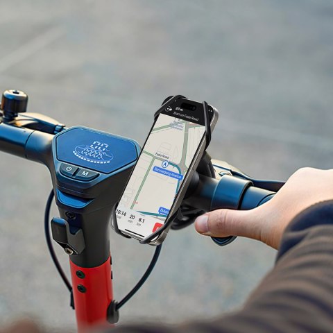Uchwyt Joyroom JR-ZS382 na rower motocykl zaciskowy - czarny Uchwyt Joyroom JR-ZS382 na rower motocykl zaciskowy - czarny