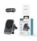 Uchwyt samochodowy Choetech T206-F z ładowarką indukcyjną 15W na kratkę nawiewu - czarny Uchwyt samochodowy Choetech T206-F z ładowarką indukcyjną 15W na kratkę nawiewu - czarny