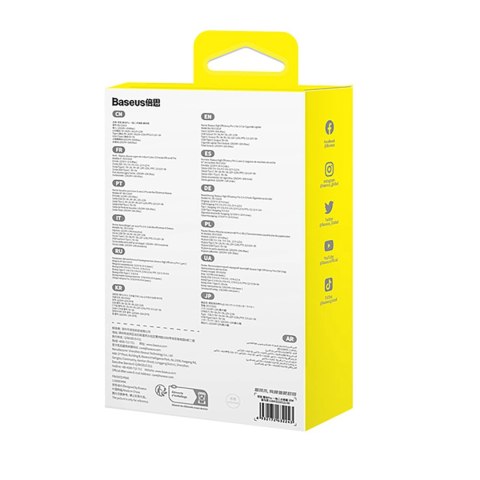 Adapter Baseus High Efficiency Pro 2x gniazdo zapalniczki z ładowarką USB-A USB-C 30W - czarny Adapter Baseus High Efficiency Pro 2x gniazdo zapalniczki z ładowarką USB-A USB-C 30W - czarny