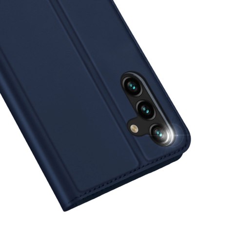 Dux Ducis Skin Pro etui Samsung Galaxy A14 4G / 5G pokrowiec z klapką portfel na kartę podstawka niebieskie Dux Ducis Skin Pro etui Samsung Galaxy A14 4G / 5G pokrowiec z klapką portfel na kartę podstawka niebieskie