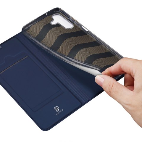 Dux Ducis Skin Pro etui Samsung Galaxy A14 4G / 5G pokrowiec z klapką portfel na kartę podstawka niebieskie Dux Ducis Skin Pro etui Samsung Galaxy A14 4G / 5G pokrowiec z klapką portfel na kartę podstawka niebieskie