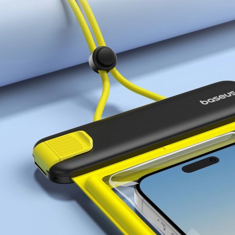 Etui Baseus DeepDive wodoodporne IPX8 z 4 warstwami uszczelnienia - czarno-żółte Etui Baseus DeepDive wodoodporne IPX8 z 4 warstwami uszczelnienia - czarno-żółte