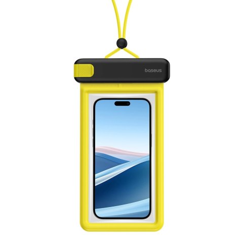 Etui Baseus DeepDive wodoodporne IPX8 z 4 warstwami uszczelnienia - czarno-żółte Etui Baseus DeepDive wodoodporne IPX8 z 4 warstwami uszczelnienia - czarno-żółte