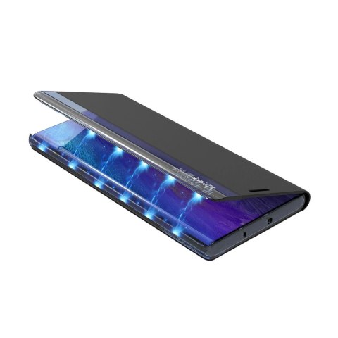 Etui New Sleep View Case z klapką i podstawką na Samsung Galaxy A55 - czarne Etui New Sleep View Case z klapką i podstawką na Samsung Galaxy A55 - czarne