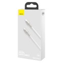 Kabel Baseus Cafule Series Metal Data USB-C / USB-C PD QC SCP 100W 5A 1 m - biały