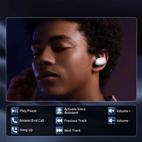 Słuchawki Choetech MEMS bezprzewodowe TWS Bluetooth 5.3 - białe Słuchawki Choetech MEMS bezprzewodowe TWS Bluetooth 5.3 - białe