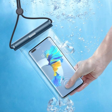 Etui Baseus AquaGlide BS-PC030 wodoodporne IPX8 z cylindrycznym zapięciem - niebieskie Etui Baseus AquaGlide BS-PC030 wodoodporne IPX8 z cylindrycznym zapięciem - niebieskie