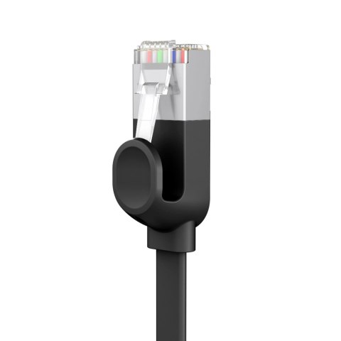 Kabel Baseus High Speed sieciowy płaski Ethernet CAT6 RJ45 1m - czarny Kabel Baseus High Speed sieciowy płaski Ethernet CAT6 RJ45 1m - czarny