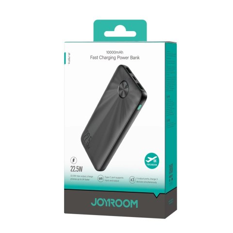Powerbank Joyroom JR-PBF15 10000mAh USB-C USB-A 22.5W - czarny Powerbank Joyroom JR-PBF15 10000mAh USB-C USB-A 22.5W - czarny