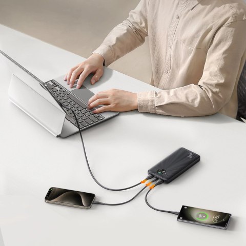 Powerbank Joyroom JR-PBF15 10000mAh USB-C USB-A 22.5W - czarny Powerbank Joyroom JR-PBF15 10000mAh USB-C USB-A 22.5W - czarny