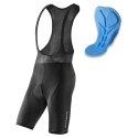 Spodenki rowerowe Rockbros RK20023XL krótkie na szelkach z wkładką XXXL - czarne Spodenki rowerowe Rockbros RK20023XL krótkie na szelkach z wkładką XXXL - czarne