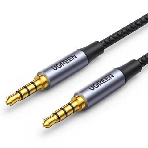 Kabel Ugreen AV183 10648 mini jack 3.5mm / mini jack 3.5mm 1m - szary Kabel Ugreen AV183 10648 mini jack 3.5mm / mini jack 3.5mm 1m - szary