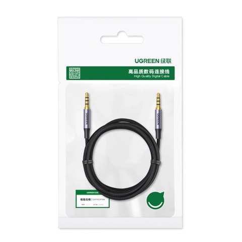 Kabel Ugreen AV183 10648 mini jack 3.5mm / mini jack 3.5mm 1m - szary Kabel Ugreen AV183 10648 mini jack 3.5mm / mini jack 3.5mm 1m - szary