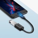 Kabel Ugreen US133 10396 micro USB (męski) / USB-A (żeński) OTG płaski 0.15m - czarny Kabel Ugreen US133 10396 micro USB (męski) / USB-A (żeński) OTG płaski 0.15m - czarny