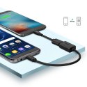 Kabel Ugreen US133 10396 micro USB (męski) / USB-A (żeński) OTG płaski 0.15m - czarny Kabel Ugreen US133 10396 micro USB (męski) / USB-A (żeński) OTG płaski 0.15m - czarny