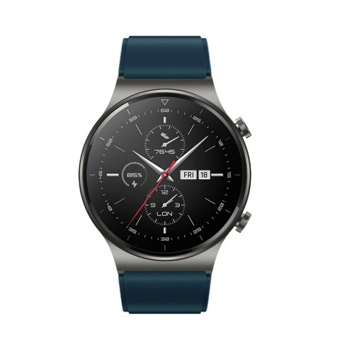 Pasek silikonowy do Huawei Watch GT 2/3/4/2 Pro/3 Pro/4 Pro/GT 2e 46mm - ciemnozielony Pasek silikonowy do Huawei Watch GT 2/3/4/2 Pro/3 Pro/4 Pro/GT 2e 46mm - ciemnozielony
