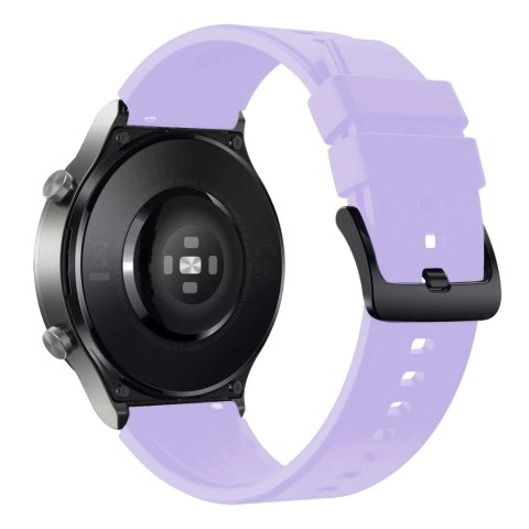 Pasek silikonowy do Huawei Watch GT 2/3/4/2 Pro/3 Pro/4 Pro/GT 2e 46mm - fioletowy Pasek silikonowy do Huawei Watch GT 2/3/4/2 Pro/3 Pro/4 Pro/GT 2e 46mm - fioletowy
