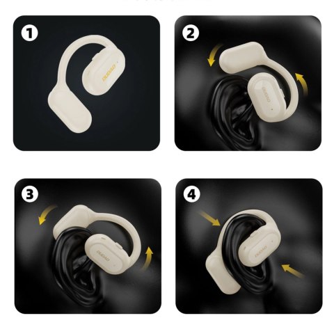 Słuchawka biznesowa OWS Dudao U4A Bluetooth 5.3 IPX5 - biała Słuchawka biznesowa OWS Dudao U4A Bluetooth 5.3 IPX5 - biała