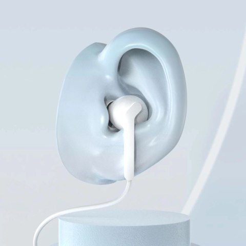Słuchawki Dudao X3C+ przewodowe USB-C dokanałowe 1.2m - białe Słuchawki Dudao X3C+ przewodowe USB-C dokanałowe 1.2m - białe