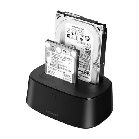 Stacja dokująca Ugreen CM198 50857 z USB 3.0 do dysków SATA 2.5" 3.5" SSD HHD zasilacz EU - czarna Stacja dokująca Ugreen CM198 50857 z USB 3.0 do dysków SATA 2.5" 3.5" SSD HHD zasilacz EU - czarna