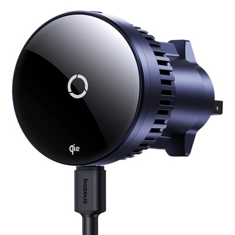 Uchwyt Baseus MagPro BS-CW04 samochodowy z ładowarką indukcyjną Qi2.0 15W na kratkę nawiewu - czarny Uchwyt Baseus MagPro BS-CW04 samochodowy z ładowarką indukcyjną Qi2.0 15W na kratkę nawiewu - czarny