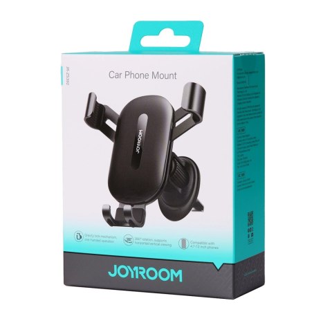 Uchwyt Joyroom JR-ZS392 na telefon grawitacyjny na kratkę nawiewu - czarny Uchwyt Joyroom JR-ZS392 na telefon grawitacyjny na kratkę nawiewu - czarny